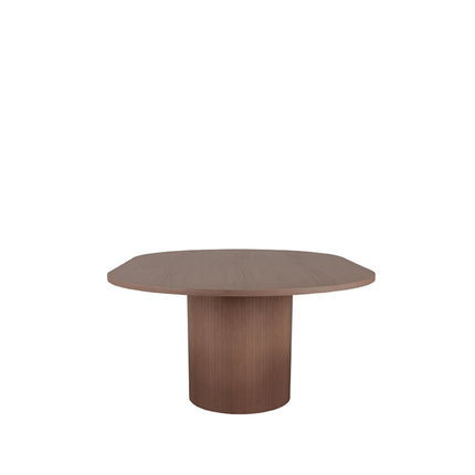 LABEL51 - Eettafel Oliva 150x130x78 cm (+ Uitschuifbaar 50 cm) - Walnoot Eiken