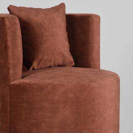 LABEL51 - Fauteuil Evy 65x65x75 cm - Rust Velours