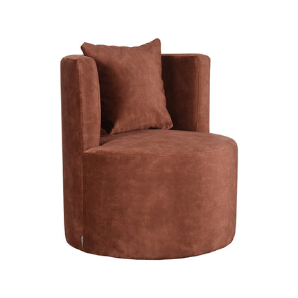 LABEL51 - Fauteuil Evy 65x65x75 cm - Rust Velours