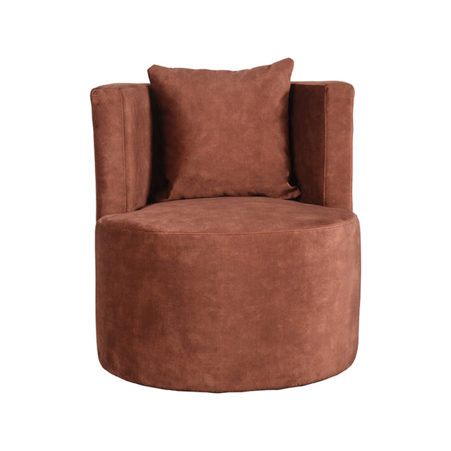 LABEL51 - Fauteuil Evy 65x65x75 cm - Rust Velours
