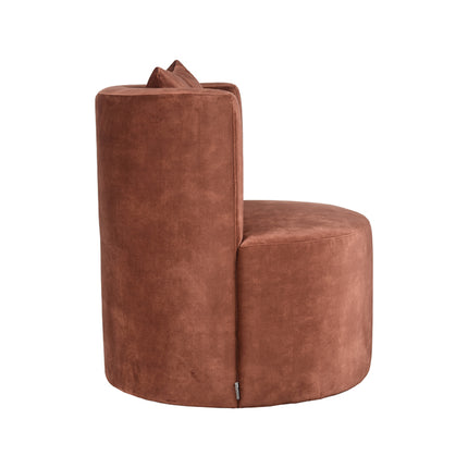 LABEL51 - Fauteuil Evy 65x65x75 cm - Rust Velours