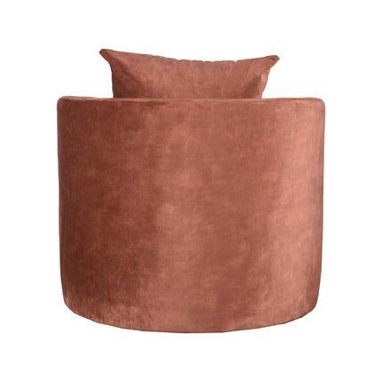 LABEL51 - Fauteuil Evy 90x90x75 cm - Rust Velours