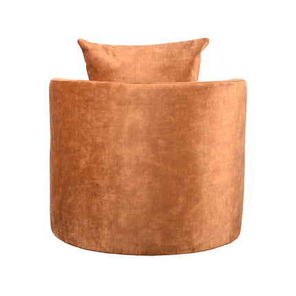 LABEL51 - Fauteuil Evy 90x90x75 cm - Oker Velours