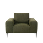 LABEL51 - Bank Ferraro 1-Zits 112x88x85 cm - Hunter Boucle | Zwart Metaal