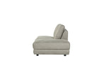 LABEL51 - Bank Tivoli Ottomane Rechts Voorstaand 135x102x83 cm - Taupe Micro Suede | Zwart Hout