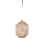 LABEL51 - Hanglamp Ibiza Cilinder 1-Lichts 33x33x162 cm - Naturel Jute | Zwart Metaal
