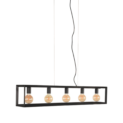 LABEL51 - Hanglamp Tetto 120x20x141 cm - Zwart Metaal