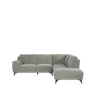 LABEL51 - Hoekbank Santino Rechts 257x215x85 cm - Stone Elite | Zwart Metaal