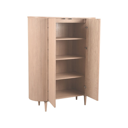LABEL51 - Hoge Kast Oliva 125x47x158 cm - Naturel Eiken