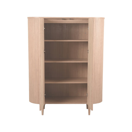 LABEL51 - Hoge Kast Oliva 125x47x158 cm - Naturel Eiken