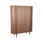 LABEL51 - Hoge Kast Oliva 125x47x158 cm - Walnoot Eiken