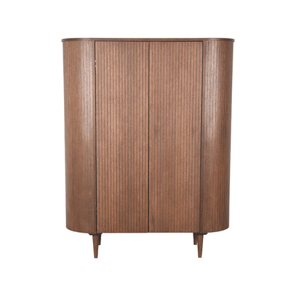 LABEL51 - Hoge Kast Oliva 125x47x158 cm - Walnoot Eiken