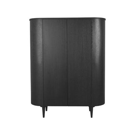 LABEL51 - Hoge Kast Oliva 125x47x158 cm - Zwart Eiken