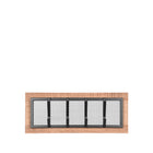 LABEL51 - Kapstok Crude 75x11x30 cm - Naturel Mangohout | Zwart Metaal