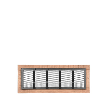LABEL51 - Kapstok Crude 75x11x30 cm - Naturel Mangohout | Zwart Metaal