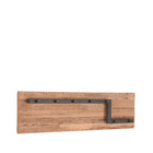 LABEL51 - Kapstok Road 90x13x25 cm - Burned Steel Metaal l Naturel Mangohout