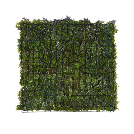 LABEL51 - Kunstplant Wandpaneel 80x10x80 cm - Groen Kunststof
