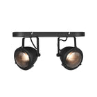 LABEL51 - Led Spot Moto 2-Lichts 35x12x16 cm - Zwart Metaal l Glas