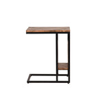 LABEL51 - Laptoptafel Shift 35x50x62 cm - Rough Mangohout | Zwart Metaal