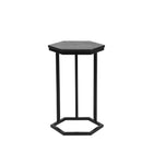 D-MAXX - Laptoptafel Slide 40x40x62 cm - Zwart Mangohout | Zwart Metaal