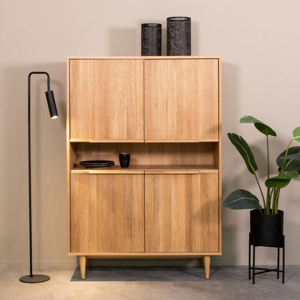 LABEL51 - Hoge Kast Jule 110x49x158 cm - Naturel Eiken