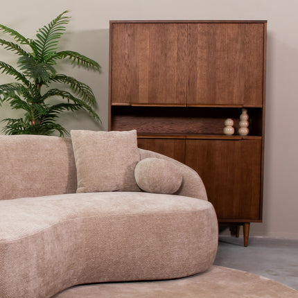 LABEL51 - Hoge Kast Jule 110x49x158 cm - Walnoot Eiken