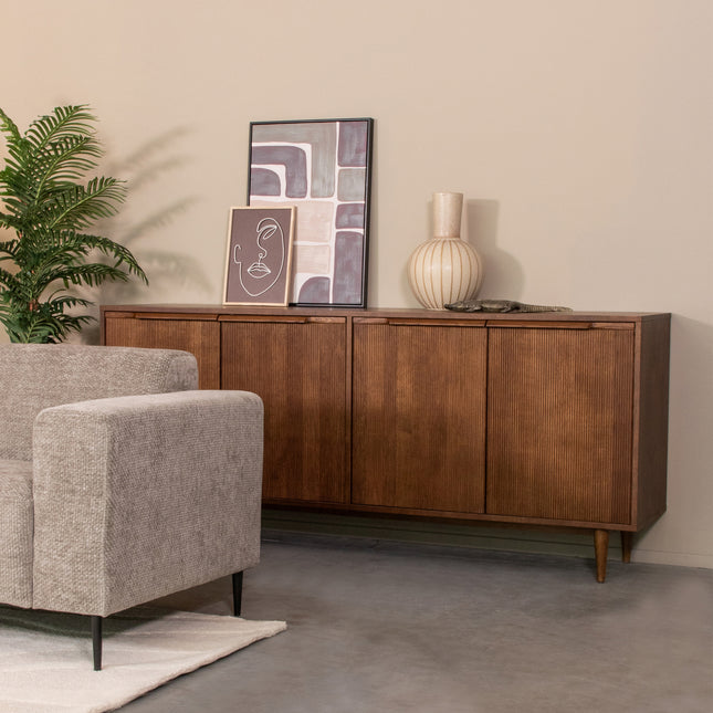 LABEL51 - Dressoir Jule 200x49x87 cm - Walnoot Eiken