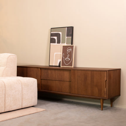 LABEL51 - Tv-Meubel Jule 200x40x60 cm - Walnoot Eiken