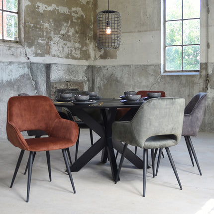 LABEL51 - Hanglamp Solido 1-Lichts 26x26x150 cm - Zwart Metaal