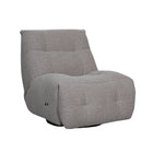 LABEL51 - Elektrische Fauteuil Relax and Recharge 90x110x95 cm - Mushroom Royal Boucle | Zwart Metaal