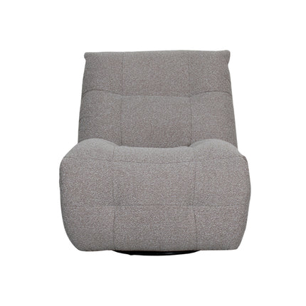 LABEL51 - Elektrische Fauteuil Relax and Recharge 90x110x95 cm - Mushroom Royal Boucle | Zwart Metaal