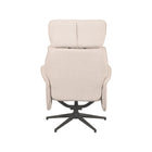 LABEL51 - Relaxfauteuil Verdal 77x79x109 cm - Naturel Boucle | Zwart Metaal