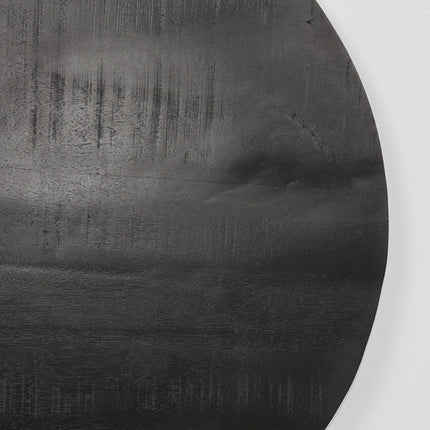 LABEL51 - Restaurant/Bartafel Blad Rond Sloppy Edge 70x70 cm - Zwart Mangohout