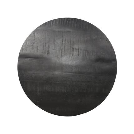 LABEL51 - Restaurant/Bartafel Blad Rond Sloppy Edge 70x70 cm - Zwart Mangohout