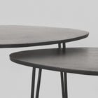 LABEL51 - Salontafel Set Frisk 68x43x44 cm - Zwart Mangohout | Zwart Metaal