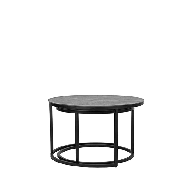 LABEL51 - Salontafel Set Grand 75x75x45 cm - Antiek Ash Metaal