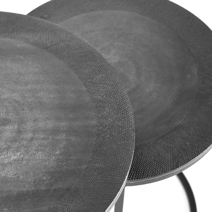 LABEL51 - Salontafel Set Pair 40x40x45 cm - Antiek Ash Metaal