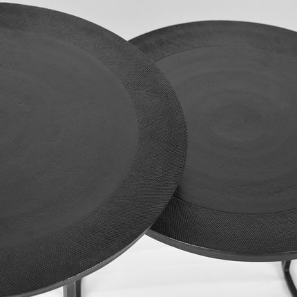 LABEL51 - Salontafel Set Tres 55x55x45 cm - Zwart Metaal