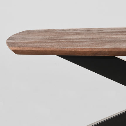 LABEL51 - Salontafel Zane 120x56x40 cm - Espresso Mangohout | Zwart Metaal