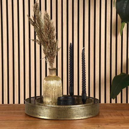 LABEL51 - Set Dienbladen 39x39x6 cm - Antiek Goud Metaal
