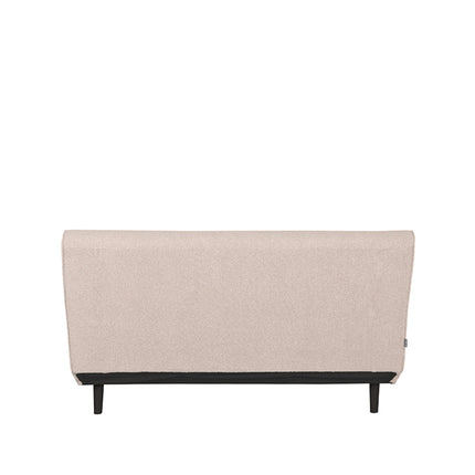LABEL51 - Slaapbank Double 141x90x81 cm - Naturel Boucle | Zwart Hout
