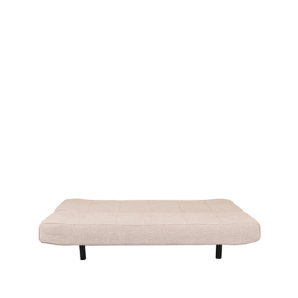 LABEL51 - Slaapbank King 181x85x82 cm - Naturel Boucle | Zwart Metaal