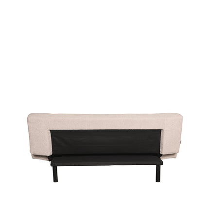 LABEL51 - Slaapbank King 181x85x82 cm - Naturel Boucle | Zwart Metaal