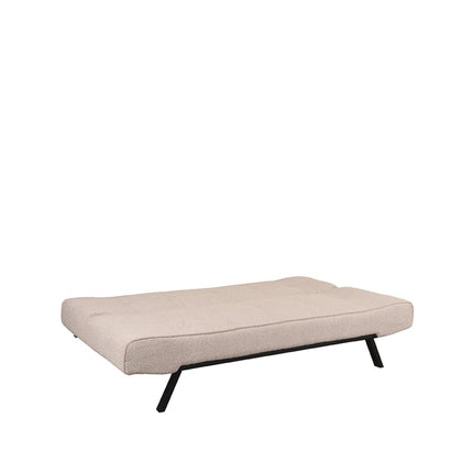 LABEL51 - Slaapbank King 181x85x82 cm - Naturel Boucle | Zwart Metaal