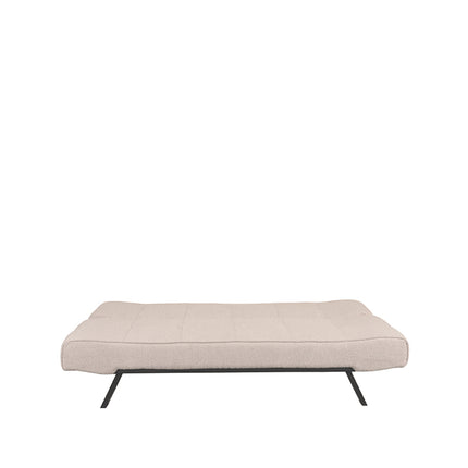 LABEL51 - Slaapbank King 181x85x82 cm - Naturel Boucle | Zwart Metaal