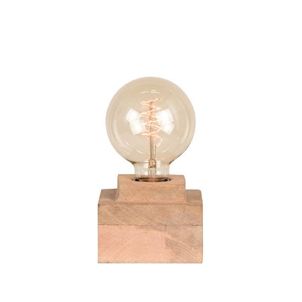 LABEL51 - Tafellamp Block 11x11x6 cm - Rough Mangohout