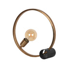 LABEL51 - Tafellamp Ring 38x12x38 cm - Antiek Goud Metaal | Zwart Metaal