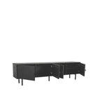 LABEL51 - Tv-Meubel Cotia 220x40x60 cm - Zwart Mangohout | Zwart Metaal