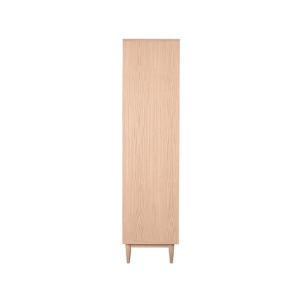 LABEL51 - Vitrinekast Jule 100x49x180 cm - Naturel Eiken | Glas