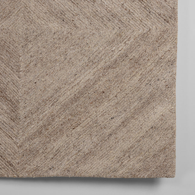 LABEL51 - Vloerkleed Blendy 160x230 cm - Taupe Wol